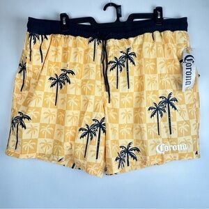 Corona Men's printed board shorts. Elastic and tie waist.  NWT size 3XL (48-50)